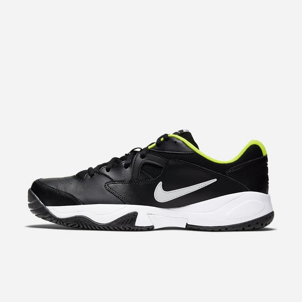 Chaussure De Tennis Nike NikeCourt Lite 2 Noir 9148-560 Black/Volt/White Homme | VUW-50902114